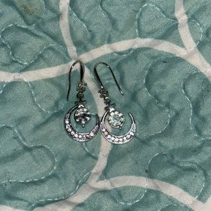 Moon and Stars Silver Earrings  (NIB)